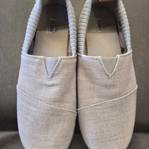 TOMS Men's Casual Slip-On Shoes - Light Gray